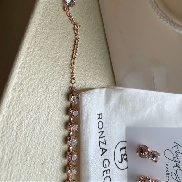 Ronza George Tennis Bracelet and Earring Set - Picture 4 of 6